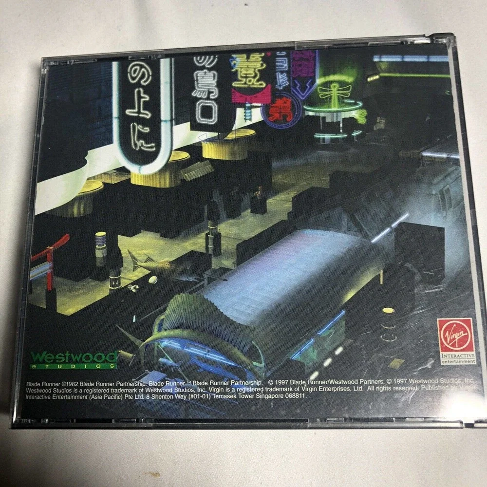Vtg Blade Runner PC Computer‎ Game 1997 3D Adventure Scifi Futuristic G2 CD-Rom